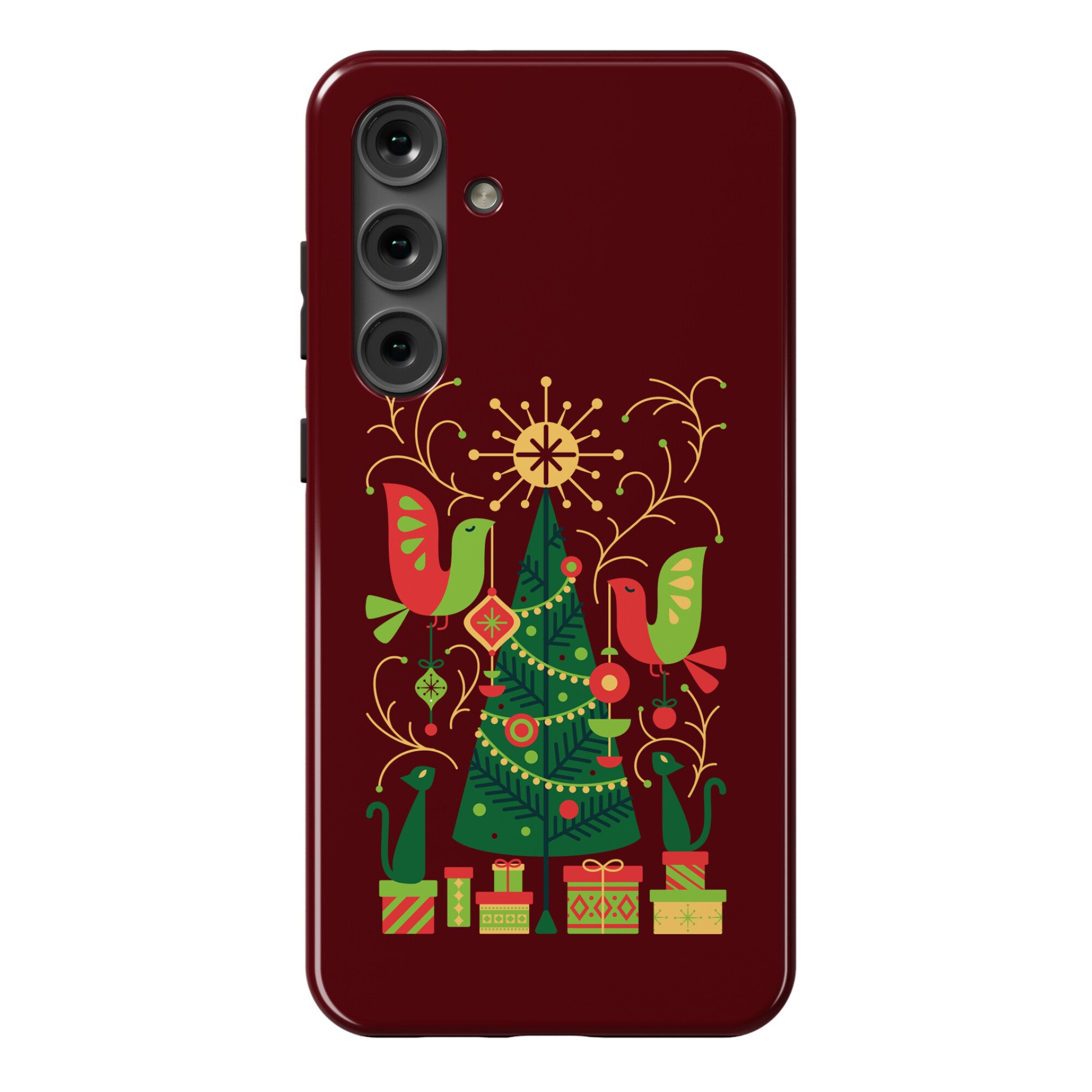 Vintage Christmas Tree Decorating Phone Case